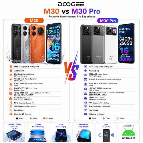 Smartphone doogee m30 m30pro - smartphone,